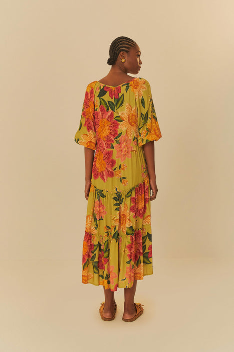 FARM ARARA EM FLOR DRESS